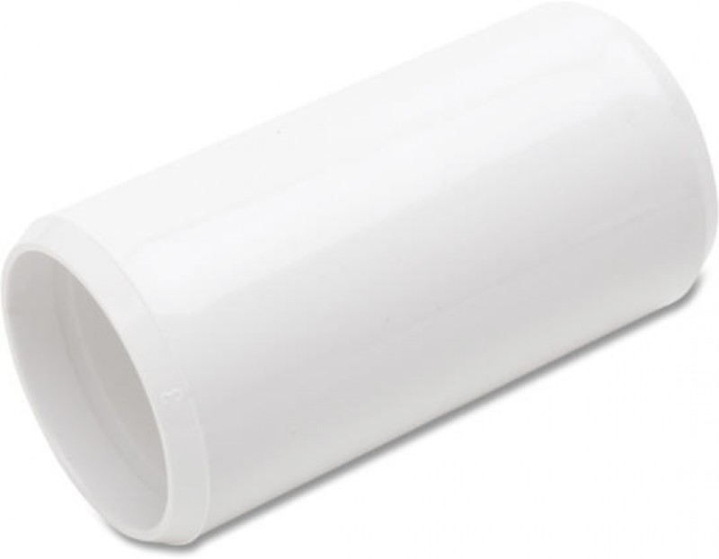 Univolt PVC Slip Type Coupler, Ø 20mm, White